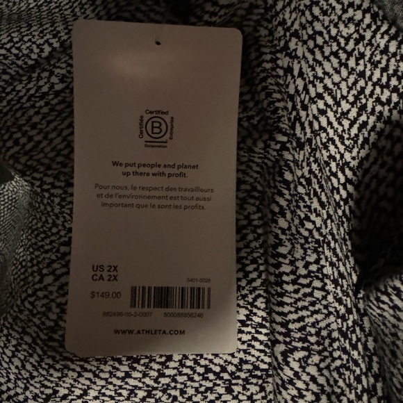 Athleta Textured Shirt Jacket 2x NWT - Picture 8 of 8